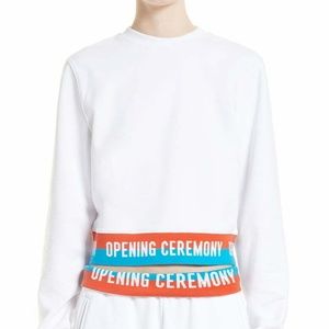 opening ceremony elastic logo hoodie
